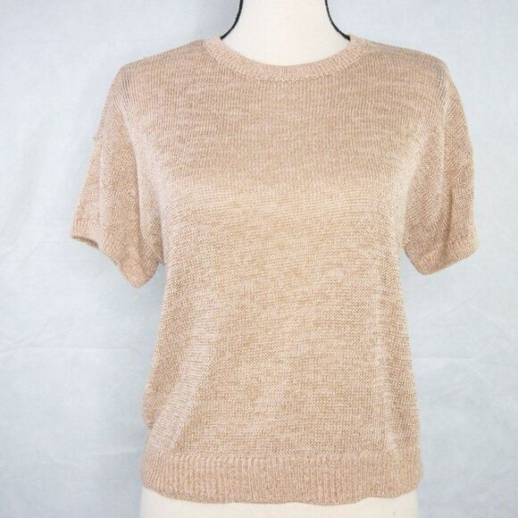 New! Loft Shimmer Dolman Sweater Tee, color:‎ Rose Gold - Picture 2 of 16